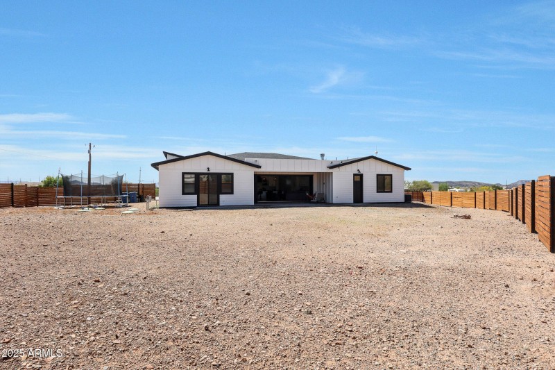 View from north into back patio
