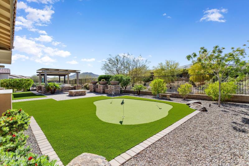Putting Green at Backyard