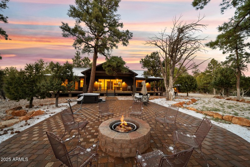 Backyard/Fireplace-Twilight