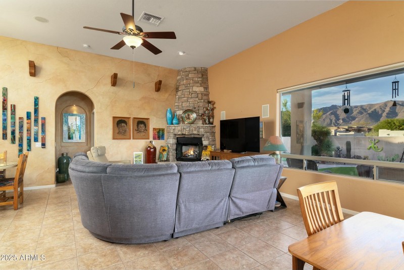 Living room with views