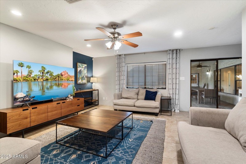 Living Area with Door to Outside