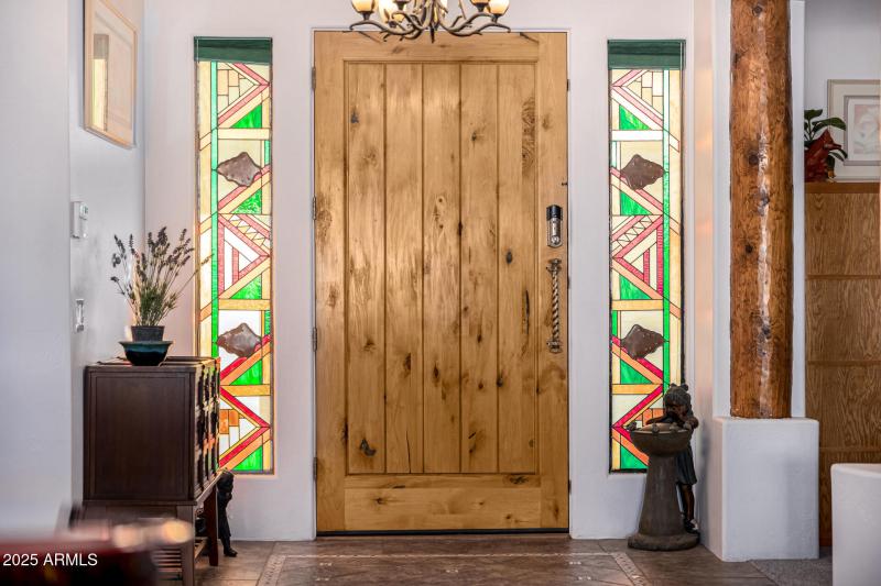 Large knotty alder door