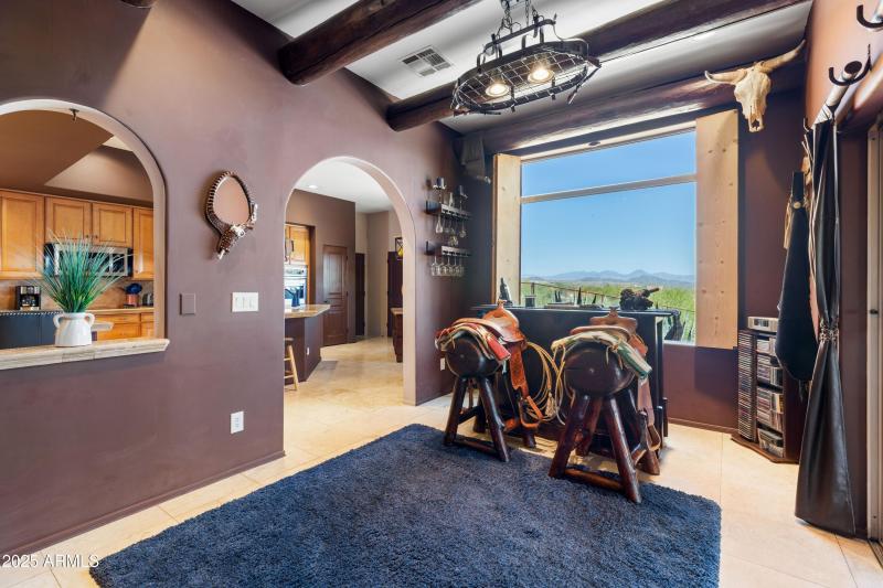 Den with Mountain Views