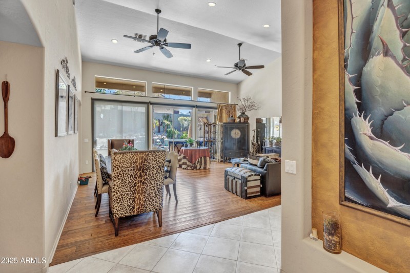 Entry into Formal dining and living room