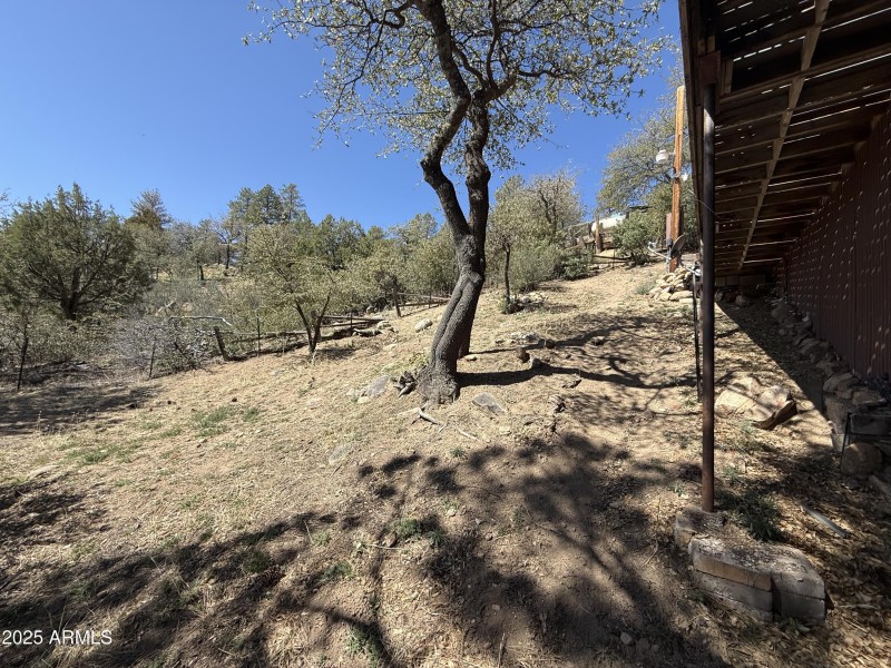 Fenced in animal area