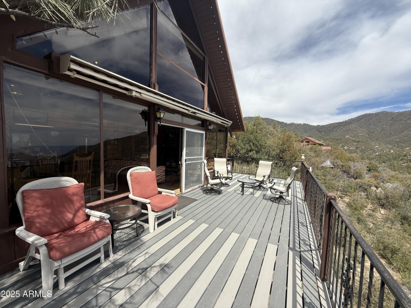 Wrap around trex deck