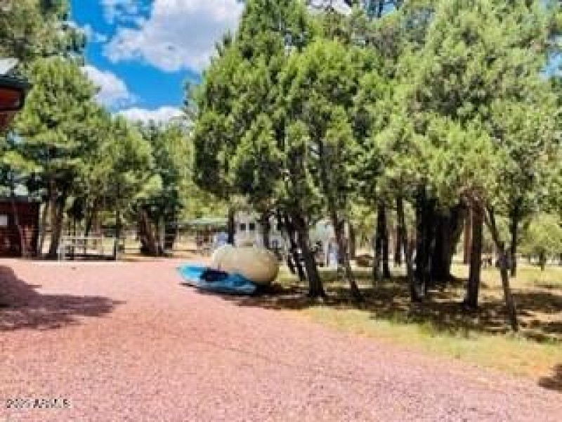 side of oversized lot horse trailer area