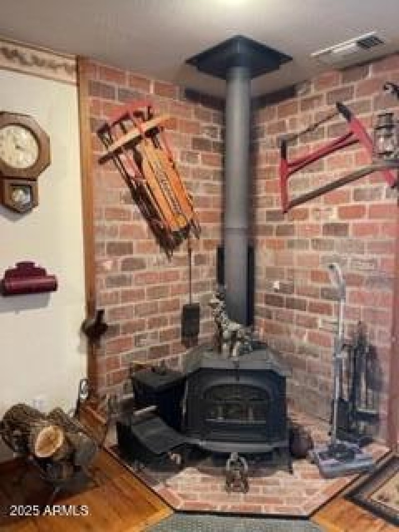 livinf room woodstove