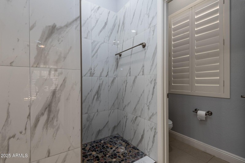 Walk in shower master bath