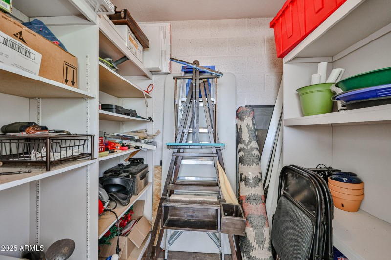 STORAGE ROOM ON BALCONY