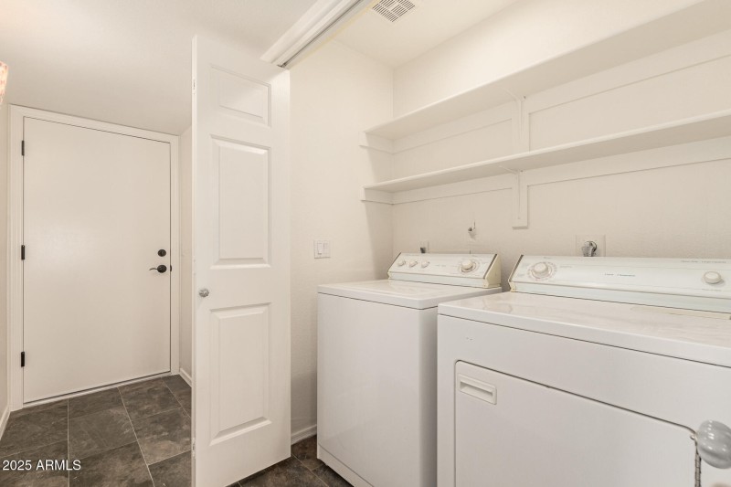 Inside Laundry Closet