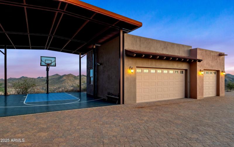 Covered RV and detached garages