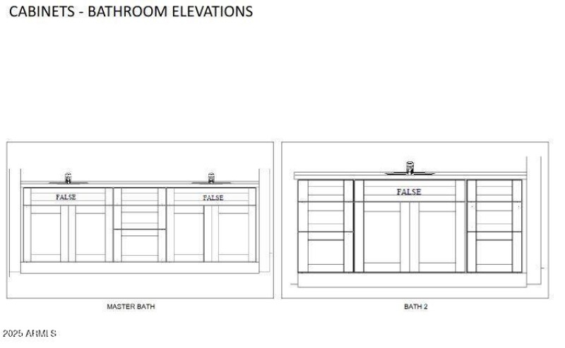 Cabinets - Bathroom Elevations