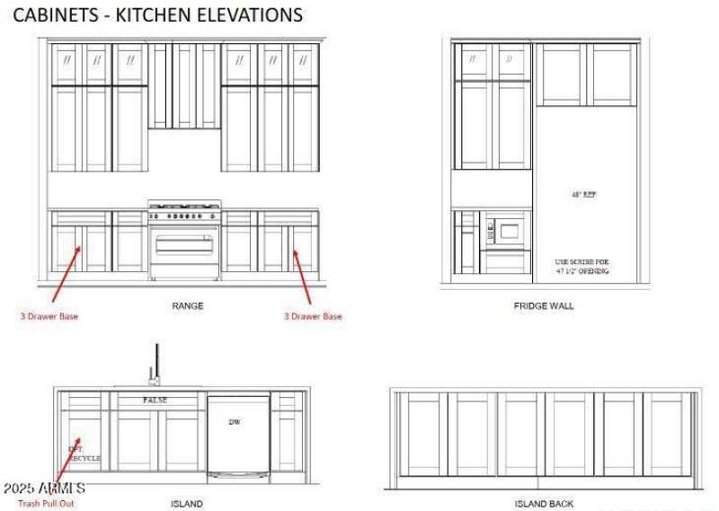 Cabinets - Kitchen Elevation