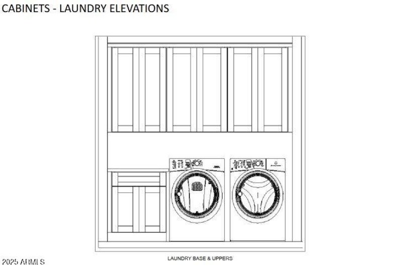 Cabinets - Laundry Elevation