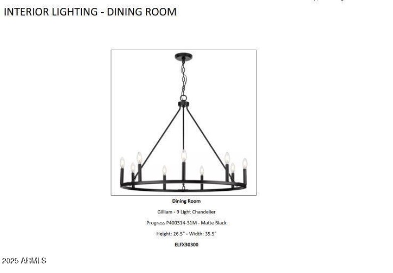 Lighting - Dining Room