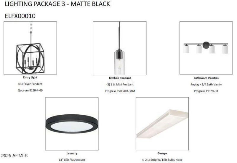 Lighting Package Matte Black