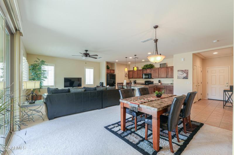 Dining to GR & kitchen