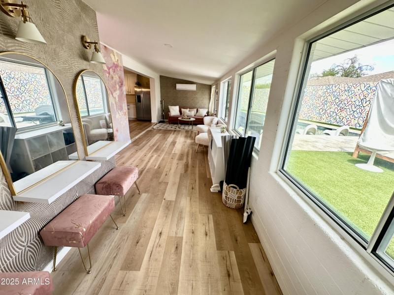 Back room currently for getting ready