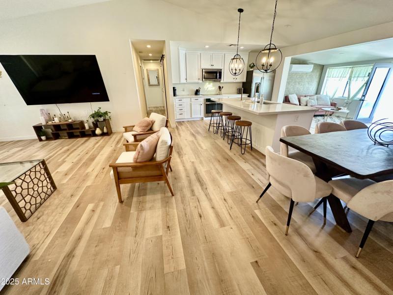 Kitchen, great room area