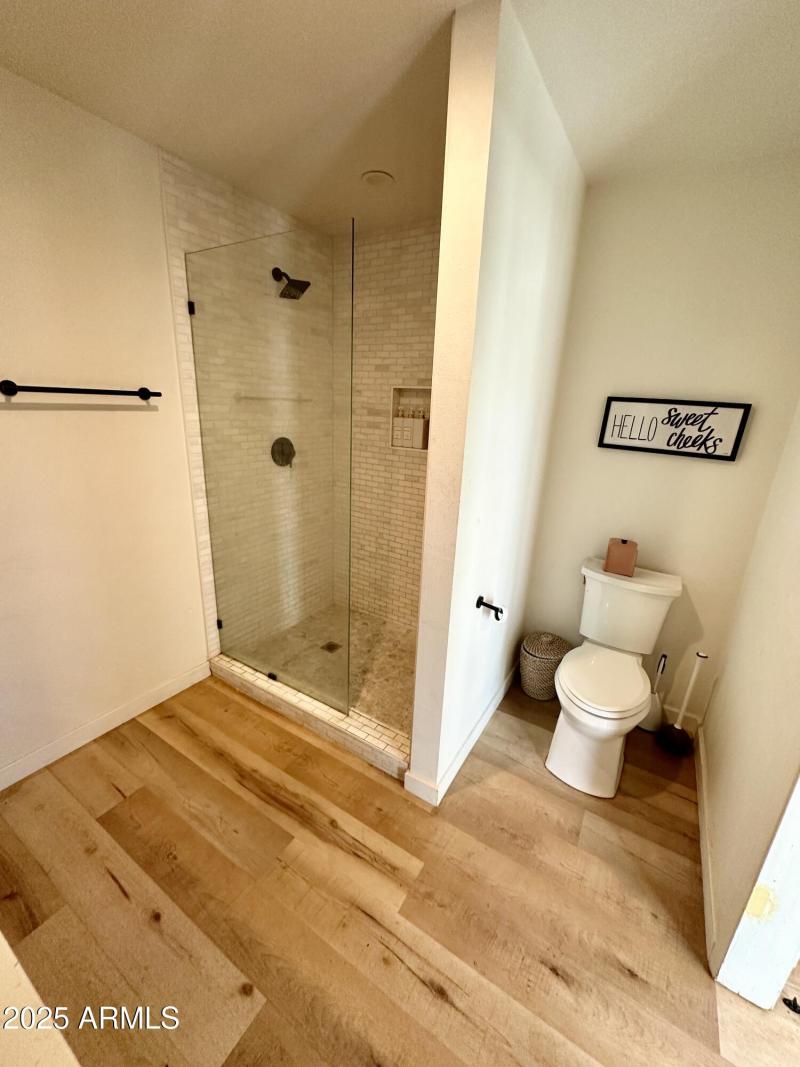 Primary Bathroom shower with glass door