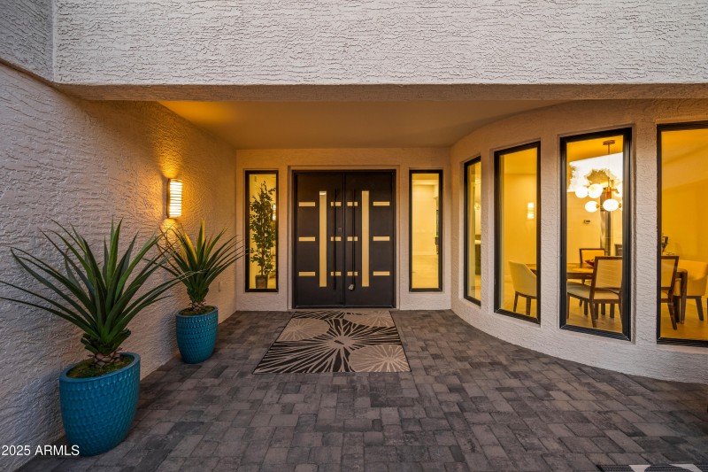 Modern Double Door Entry