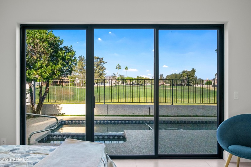 Bedroom with Golf Views
