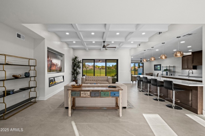 Open Living with Golf Views