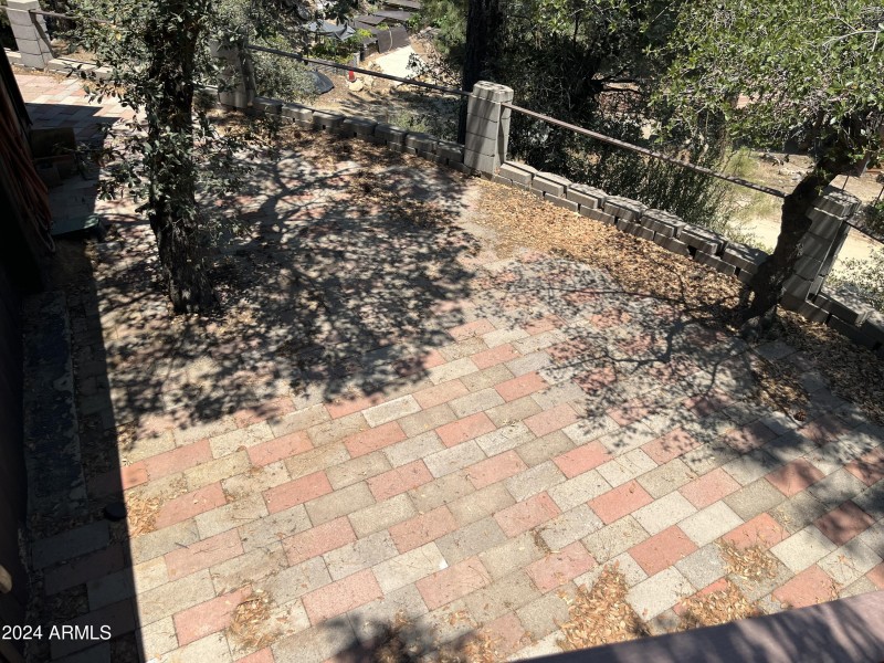 Patio from upper deck