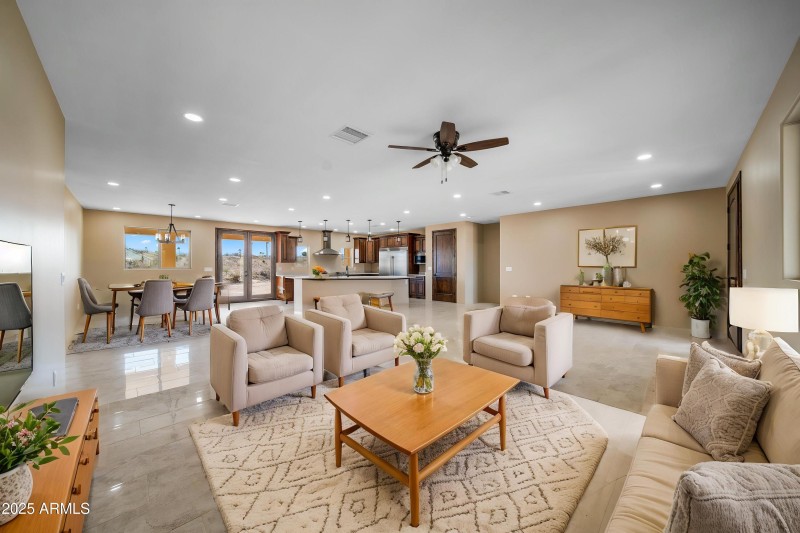 Virtual Staged Image Living Room