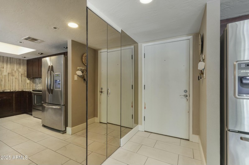 Front entry and inside laundry