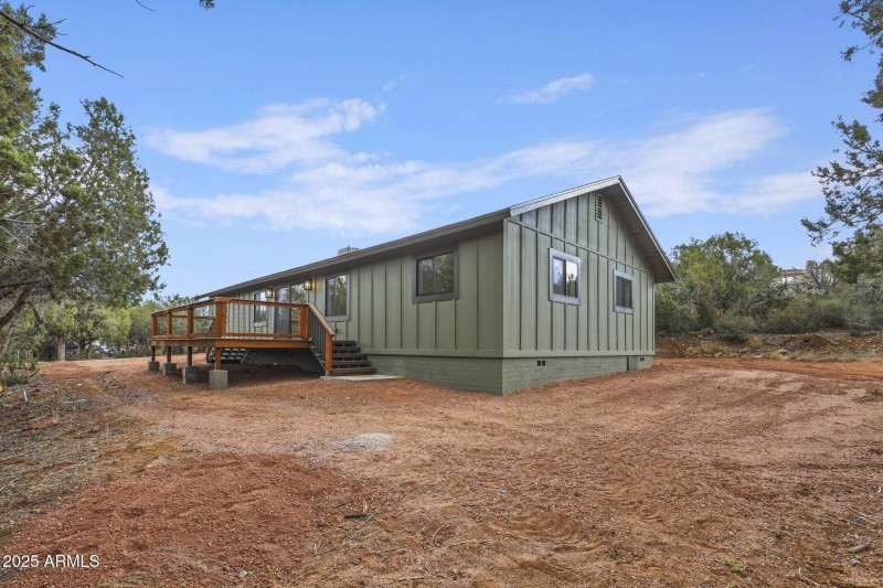 South and west side of home