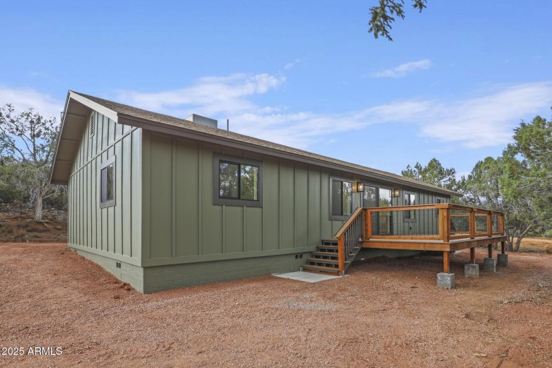 North and west side of home