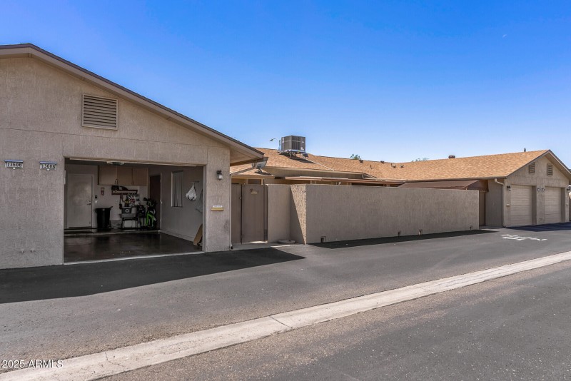 Garage view from alley
