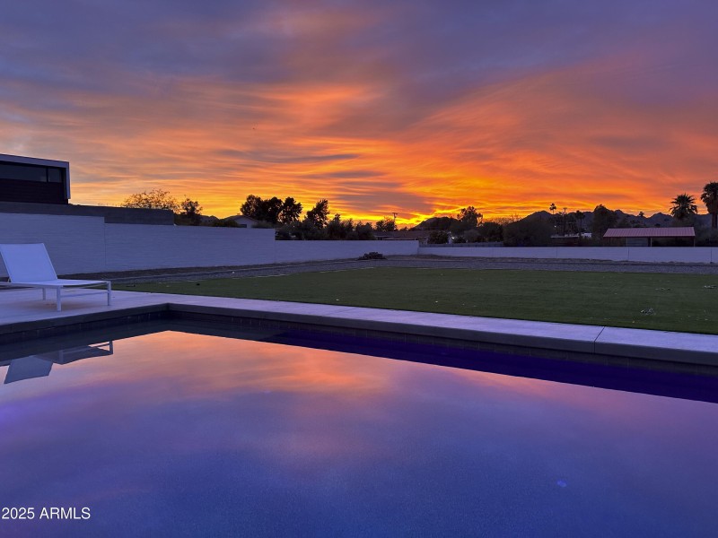 Pool At Sunset
