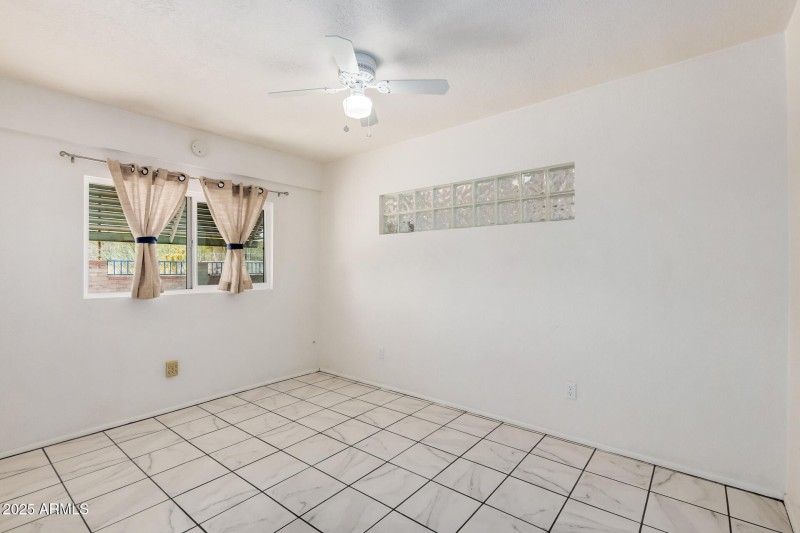 Guest Room with Glass Detail