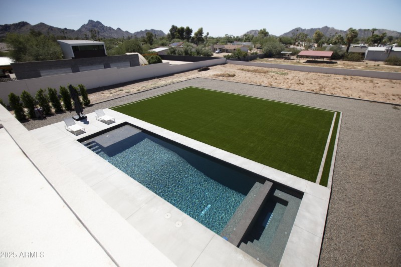 Backyard As Seen From Roof Deck