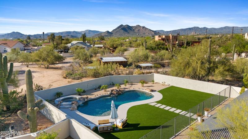 Aerial View of Backyard