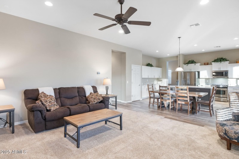Family Room Open to Kitchen
