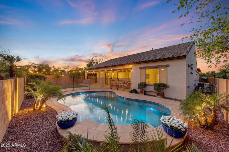 Warm exterior lighting