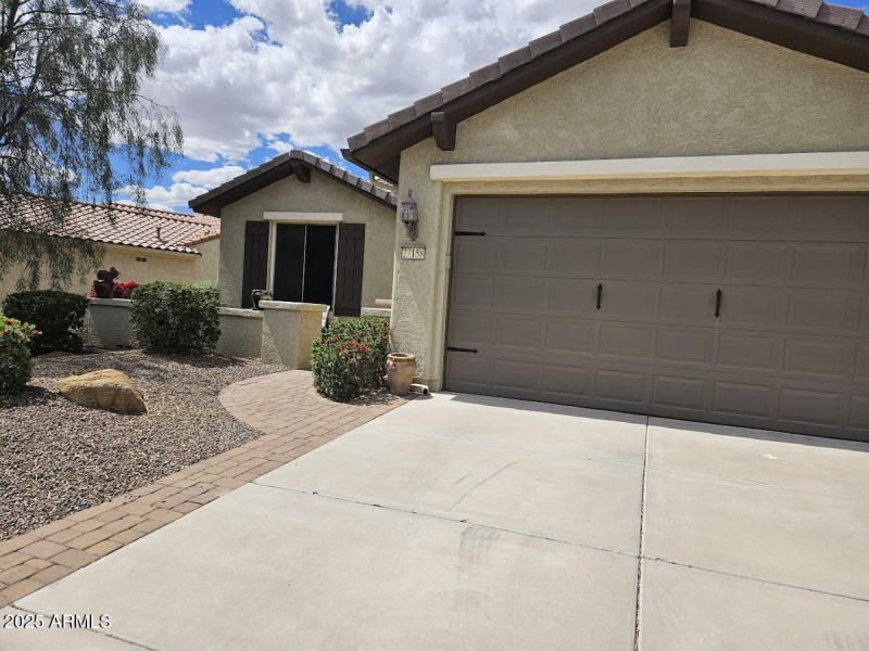 Garage and Front View