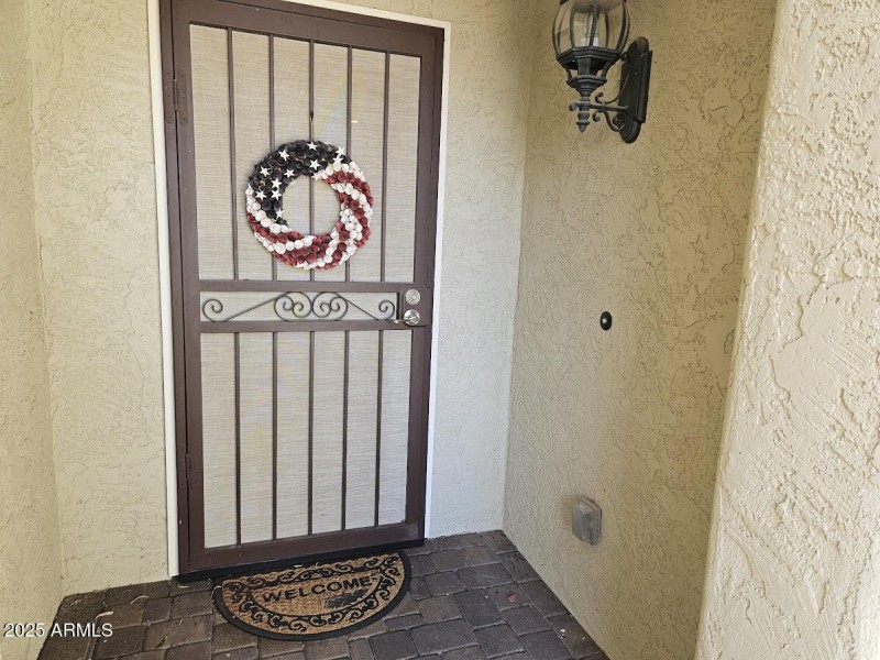 Front Door - Tiled Front Patio