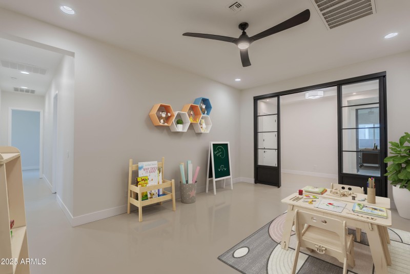 Flex Room with custom iron doors