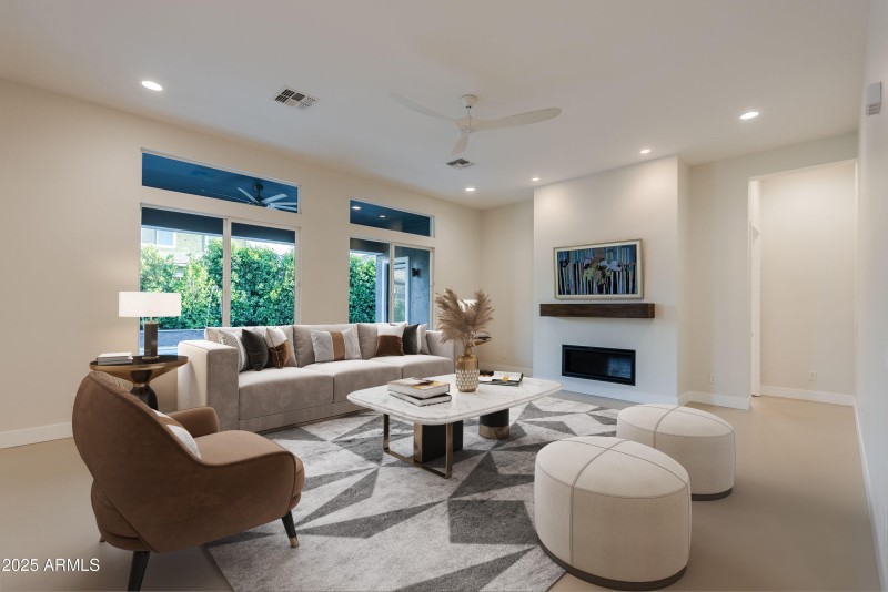 Fireplace natural lighting