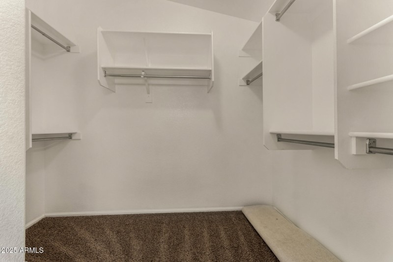 Primary walk in closet