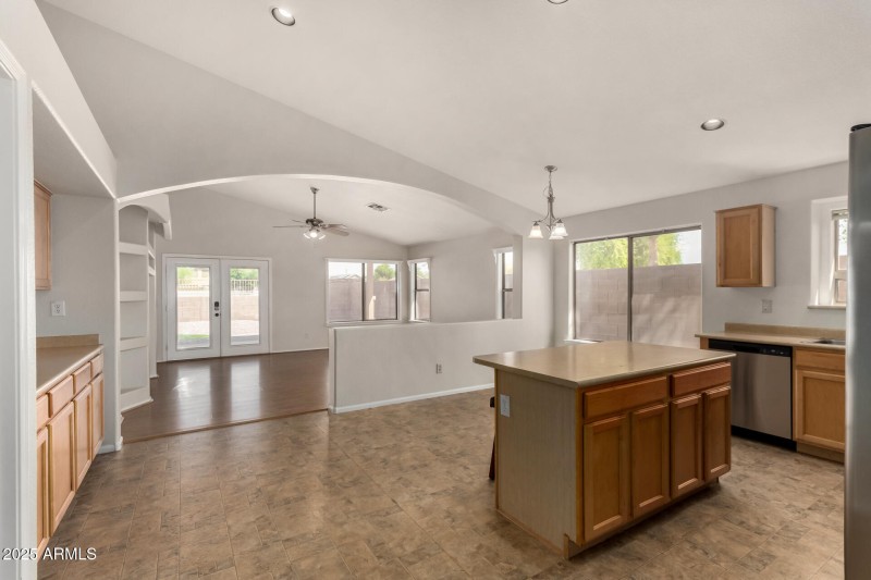 Open concept kitchen