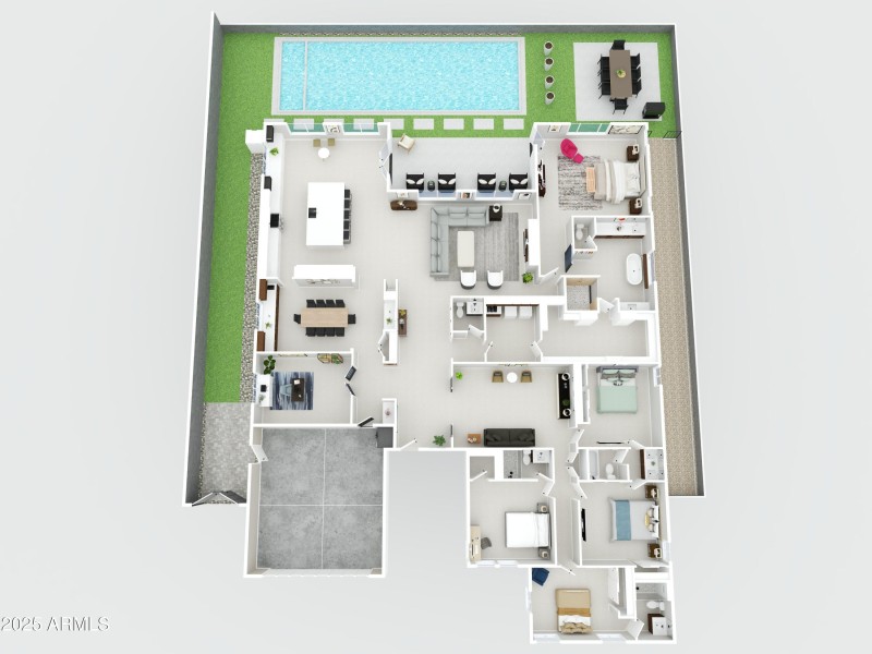 3D Floor plan - 3145 E Boot Track Trail