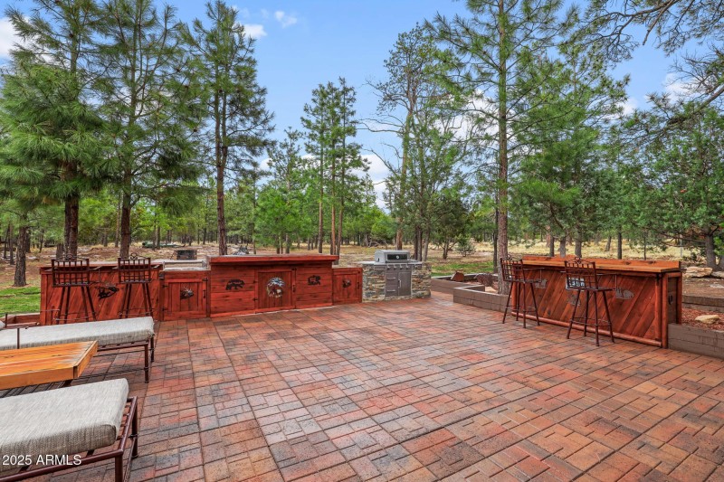 Paver entertaining area
