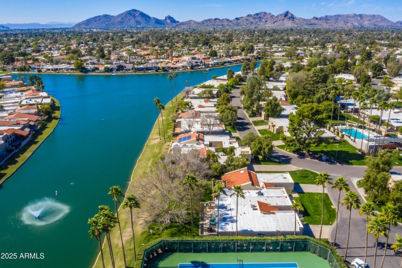 aerial of Lake Angela