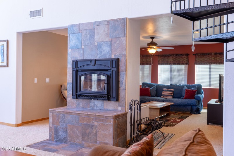 Stone Fireplace